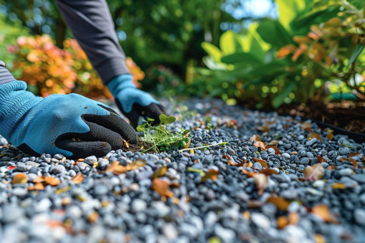 Les solutions efficaces pour éliminer les mauvaises herbes du gravier et maintenir votre jardin impeccable